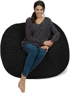 Chill Sack Bean Bag Chair Cover, 8-feet, Microsuede - Purple -Home Table Chair Store 41zOyPA42DL. AC 1