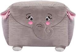 Posh Creations Large Bean Bag Soft Cozy Animal Chair For Bedrooms, Kids Lounger, Large-24 Inch, Chevron Green And White (sdfds) -Home Table Chair Store 41zQABbPQHL. AC