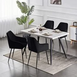 KEIVVAKN Velvet Dining Chairs Set Of 4 Green Velvet Upholstered Chairs For Dining Room Modern Tufted Dining Chair With Arms 30 KEIVVAKN Velvet Dining Chairs Set Of 4 Green Velvet Upholstered Chairs For Dining Room Modern Tufted Dining Chair With Arms -Home Table Chair Store 512eXWTPWoL. AC