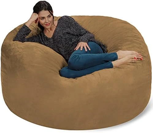 Chill Sack Bean Bag Chair: Giant 5' Memory Foam Furniture Bean Bag - Big Sofa With Soft Micro Fiber Cover - Dark Gray 14 Chill Sack Bean Bag Chair: Giant 5' Memory Foam Furniture Bean Bag - Big Sofa With Soft Micro Fiber Cover - Dark Gray - Image 12