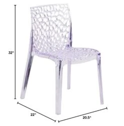 Flash Furniture Vision Series Transparent Stacking Side Chair -Home Table Chair Store 513MboTHhDL