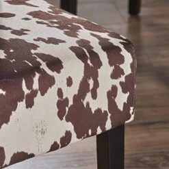 Christopher Knight Home Pertica Contemporary Velvet Dining Chairs, 2-Pcs Set, Milk Cow / Dark Brown -Home Table Chair Store 514YXX4uJzL