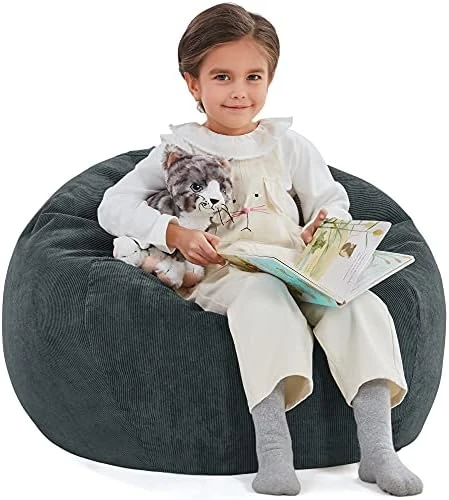 Nobildonna Bean Bag Chair Cover (No Filler) For Kids And Adults. Extra Large 300L Beanbag Stuffed Animal Storage Soft Premium Corduroy 14 Nobildonna Bean Bag Chair Cover (No Filler) For Kids And Adults. Extra Large 300L Beanbag Stuffed Animal Storage Soft Premium Corduroy - Image 12