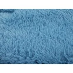 Ubon Cozy Chair Faux Fur Saucer Chair Oversized Folding Papasan Chair Comfy Moon Chair For Bedroom Living Room-Blue -Home Table Chair Store 516ZOcmkLVL