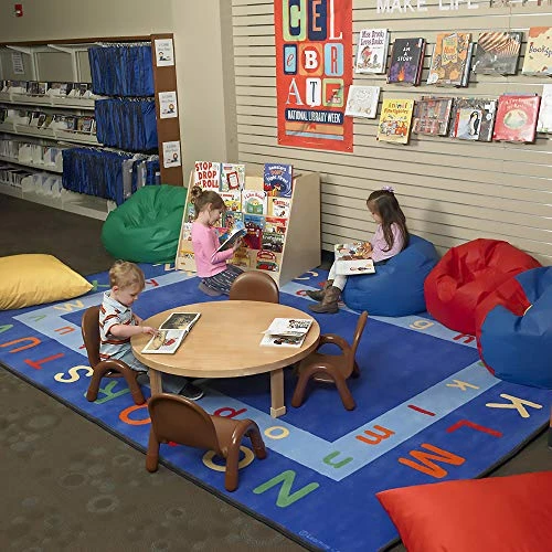 Children's Factory 35" Kids Bean Bag Chairs, Flexible Seating Classroom Furniture, Beanbag Ideal For Boy/Girl Toddler Daycare Or Playroom, Blue (CF610-005) 5 Children's Factory 35" Kids Bean Bag Chairs, Flexible Seating Classroom Furniture, Beanbag Ideal For Boy/Girl Toddler Daycare Or Playroom, Blue (CF610-005) - Image 3