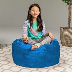 Sofa Sack - Plush, Ultra Soft Kids Bean Bag Chair - Memory Foam Bean Bag Chair With Microsuede Cover - Stuffed Foam Filled Furniture And Accessories For Kids Room - 2' Royal Blue -Home Table Chair Store 519rzd1Aa5L