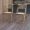 EMMA + OLIVER 2 Pack Commercial Event Party Rental Bamboo Folding Chair -Home Table Chair Store 51AZ9YAuUhS