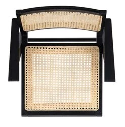 Safavieh Couture Home Collection Hattie Black/Natural French Cane Living Room Dining Arm Chair (Set Of 2) SFV4115A-SET2 -Home Table Chair Store 51AfcXrpdXL