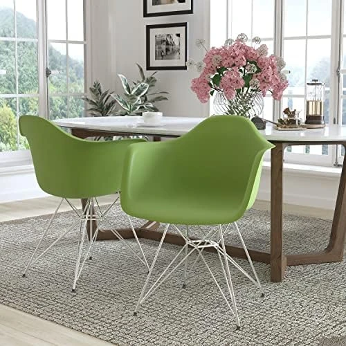 Flash Furniture 2 Pack Alonza Series White Plastic Chair With Chrome Base 15 Flash Furniture 2 Pack Alonza Series White Plastic Chair With Chrome Base - Image 14