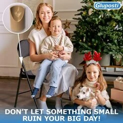 8 Beige Folding Chair V-Tip Stabilizer Caps, 7/8 Inch ID - Heavy Duty Nylon End Caps, Non-Marring Round Top Of Leg Protectors, Compatible Replacement Stability Plugs For Metal & Padded Folding Chairs -Home Table Chair Store 51C8fIq7auL