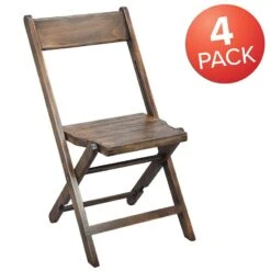 Flash Furniture Natalie Slatted Wood Folding Special Event Chair - Antique Black, Set Of 4 -Home Table Chair Store 51CCBl2wDTL