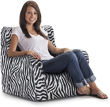 Big Joe Duo Chair, Zebra 5 Big Joe Duo Chair, Zebra - Image 3