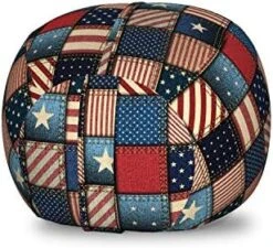 Lunarable Mermaid Scale Storage Toy Bag Chair, Continuous Japanese Circular Pattern Overlap Rounds In Aqua Color Palette, Stuffed Animal Organizer Washable Bag, Small Size, Blue Purple -Home Table Chair Store 51Cd9HOkBL. AC