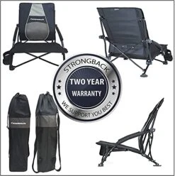 STRONGBACK Low Gravity Beach Chair With Built-in Lumbar Back Support, Heavy Duty Portable Folding Beach Chair For Adults 14 STRONGBACK Low Gravity Beach Chair With Built-in Lumbar Back Support, Heavy Duty Portable Folding Beach Chair For Adults -Home Table Chair Store 51DOIdTBuQL