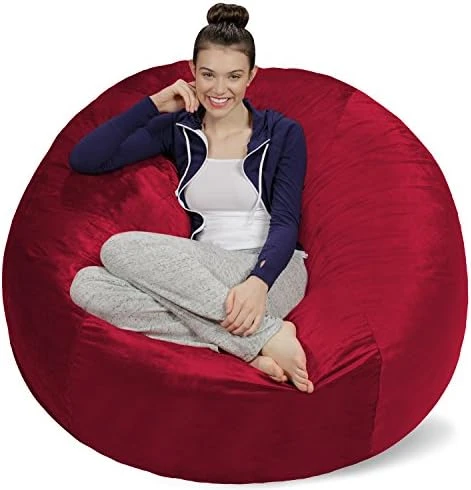 Sofa Sack - Plush Ultra Soft Bean Bags Chairs For Kids, Teens, Adults - Memory Foam Beanless Bag Chair With Microsuede Cover - Foam Filled Furniture For Dorm Room - Charcoal 5' (AMZBB-5SK-CS03) 12 Sofa Sack - Plush Ultra Soft Bean Bags Chairs For Kids, Teens, Adults - Memory Foam Beanless Bag Chair With Microsuede Cover - Foam Filled Furniture For Dorm Room - Charcoal 5' (AMZBB-5SK-CS03) - Image 10