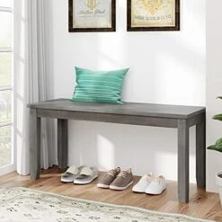 LZ LEISURE ZONE 6 Piece Wooden Dining Table Set With Bench And 4 Dining Chairs, Kitchen Table Set Family Furniture For 6 People (Antique Graywash) 17 LZ LEISURE ZONE 6 Piece Wooden Dining Table Set With Bench And 4 Dining Chairs, Kitchen Table Set Family Furniture For 6 People (Antique Graywash) -Home Table Chair Store 51ERBRoCeQS