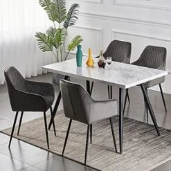 KEIVVAKN Velvet Dining Chairs Set Of 4 Green Velvet Upholstered Chairs For Dining Room Modern Tufted Dining Chair With Arms 23 KEIVVAKN Velvet Dining Chairs Set Of 4 Green Velvet Upholstered Chairs For Dining Room Modern Tufted Dining Chair With Arms -Home Table Chair Store 51EWl4q WDS. AC