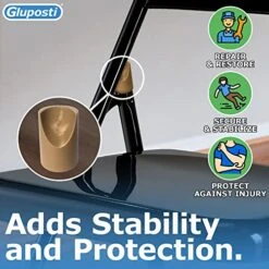 8 Beige Folding Chair V-Tip Stabilizer Caps, 7/8 Inch ID - Heavy Duty Nylon End Caps, Non-Marring Round Top Of Leg Protectors, Compatible Replacement Stability Plugs For Metal & Padded Folding Chairs -Home Table Chair Store 51Ea2kbk38L