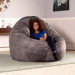 Jaxx 6 Foot Cocoon - Large Bean Bag Chair For Adults, Charcoal 28 Jaxx 6 Foot Cocoon - Large Bean Bag Chair For Adults, Charcoal -Home Table Chair Store 51Emx2AxDSL. AC