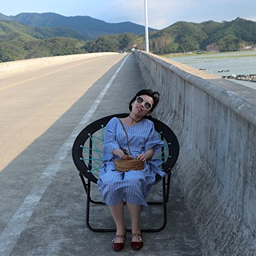 CampLand Bungee Dish Chair Bunjo Game Chair Folding Camping Relax Chair 7 CampLand Bungee Dish Chair Bunjo Game Chair Folding Camping Relax Chair - Image 5