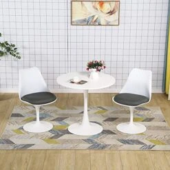 Bacyion Swivel Dining Chair Set For 2 - Mid-Century Modern Dining Room Chairs Pedestal Leisure Chairs, White Kitchen Chairs Set Of 2 Pieces (Highclass Grey) 17 Bacyion Swivel Dining Chair Set For 2 - Mid-Century Modern Dining Room Chairs Pedestal Leisure Chairs, White Kitchen Chairs Set Of 2 Pieces (Highclass Grey) -Home Table Chair Store 51GNxekV74L