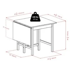 WINSOME Lynden Dining, Antique Walnut -Home Table Chair Store 51HpIfp4EOL