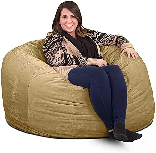 ULTIMATE SACK 4000 (4 Ft.) Bean Bag Chair Cover In Multiple Colors: Cover ONLY. (4000, Electric Blue Suede) 11 ULTIMATE SACK 4000 (4 Ft.) Bean Bag Chair Cover In Multiple Colors: Cover ONLY. (4000, Electric Blue Suede) - Image 9