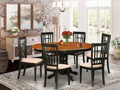 East West Furniture KENI5-BCH-W Dining Set, 5-Piece -Home Table Chair Store 51IH6e7NteL. AC
