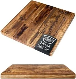 HEIRLOUM Reclaimed Wood Table Top - Rustic Recycled Solid Wooden Piece Perfect For Kitchens, Dining And Coffee Table Tops (Reclaimed Wood Table Top - Economy, 24" X 30") -Home Table Chair Store 51Ilo0xhyLL. AC