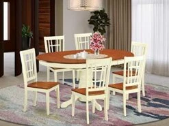 East West Furniture KENI5-BCH-W Dining Set, 5-Piece -Home Table Chair Store 51J6zL6pAYL. AC