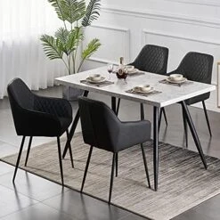 KEIVVAKN Velvet Dining Chairs Set Of 4 Green Velvet Upholstered Chairs For Dining Room Modern Tufted Dining Chair With Arms 24 KEIVVAKN Velvet Dining Chairs Set Of 4 Green Velvet Upholstered Chairs For Dining Room Modern Tufted Dining Chair With Arms -Home Table Chair Store 51LwA8iio1L. AC