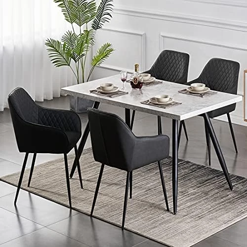 KEIVVAKN Velvet Dining Chairs Set Of 4 Green Velvet Upholstered Chairs For Dining Room Modern Tufted Dining Chair With Arms 10 KEIVVAKN Velvet Dining Chairs Set Of 4 Green Velvet Upholstered Chairs For Dining Room Modern Tufted Dining Chair With Arms - Image 8