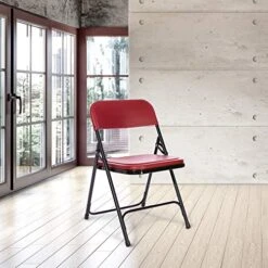 OEF Furnishings Premium Lightweight Plastic Folding Chair, Burgundy 21 OEF Furnishings Premium Lightweight Plastic Folding Chair, Burgundy -Home Table Chair Store 51NrHEP391L