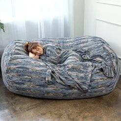 Jaxx 7 Foot Bean Bag Sofa, Charcoal -Home Table Chair Store 51TiEtLcbGL. AC