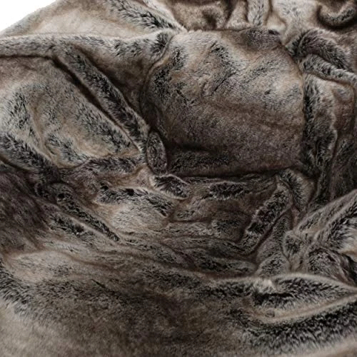 Heavy Metal Inc Meridian Bean Bag Plush Faux Fur Chair | Comfortable And Fun Beanbag For The Whole Family| Non-Spill Memory Foam Filling (Ash White) 7 Heavy Metal Inc Meridian Bean Bag Plush Faux Fur Chair | Comfortable And Fun Beanbag For The Whole Family| Non-Spill Memory Foam Filling (Ash White) - Image 5