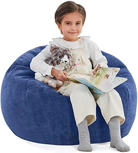 Nobildonna Bean Bag Chair Cover (No Filler) For Kids And Adults. Extra Large 300L Beanbag Stuffed Animal Storage Soft Premium Corduroy 11 Nobildonna Bean Bag Chair Cover (No Filler) For Kids And Adults. Extra Large 300L Beanbag Stuffed Animal Storage Soft Premium Corduroy - Image 9