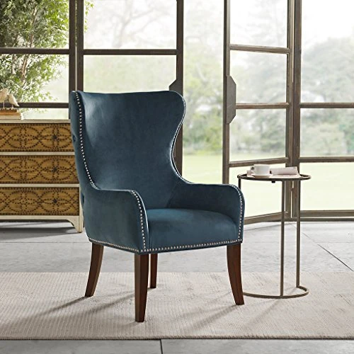 Madison Park Hancock Button Tufted Back Accent Chair Blue See Below (FPF18-0468) 4 Madison Park Hancock Button Tufted Back Accent Chair Blue See Below (FPF18-0468) - Image 2