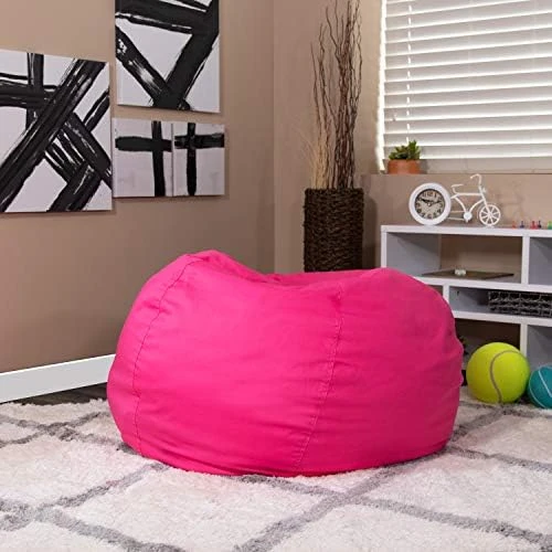EMMA + OLIVER Oversized Solid Gray Refillable Bean Bag Chair For All Ages 16 EMMA + OLIVER Oversized Solid Gray Refillable Bean Bag Chair For All Ages - Image 14