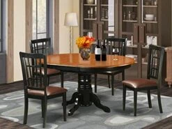 East West Furniture KENI5-BCH-W Dining Set, 5-Piece -Home Table Chair Store 51a2YVFi2oL. AC