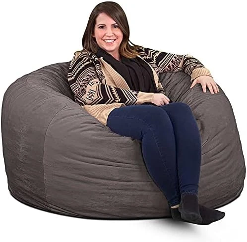ULTIMATE SACK 4000 (4 Ft.) Bean Bag Chair Cover In Multiple Colors: Cover ONLY. (4000, Electric Blue Suede) 16 ULTIMATE SACK 4000 (4 Ft.) Bean Bag Chair Cover In Multiple Colors: Cover ONLY. (4000, Electric Blue Suede) - Image 14