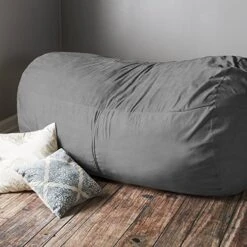 Jaxx 7 Foot Bean Bag Sofa, Charcoal -Home Table Chair Store 51b2NpnztUL