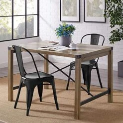 Flamaker Metal Dining Chairs Stackable Kitchen Dining Chairs Metal Chairs Bistro Cafe Side Chairs Height Restaurant Chairs Tolix Side Bar Chairs, Set Of 4 (Black)