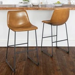 LEMBERI Faux Leather Dining Chairs Set Of 2, 18 Inch Kitchen & Dining Room Chairs,Mid Century Modern Dining Chairs With Backrest And Metal Legs, Comfortable Upholstered Seat Chairs (18,Black) 31 LEMBERI Faux Leather Dining Chairs Set Of 2, 18 Inch Kitchen & Dining Room Chairs,Mid Century Modern Dining Chairs With Backrest And Metal Legs, Comfortable Upholstered Seat Chairs (18,Black) -Home Table Chair Store 51bsZEfyp L. AC