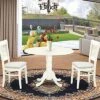 East West Furniture DLVA3-LWH-C Dining Table Set, 3-Piece 2 East West Furniture DLVA3-LWH-C Dining Table Set, 3-Piece -Home Table Chair Store 51ccfyIwWPL