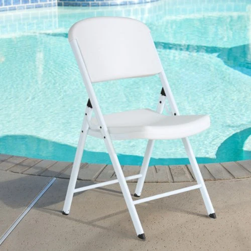 LIFETIME Commercial Grade Folding Chairs, 4 Pack, White Granite/White 5 LIFETIME Commercial Grade Folding Chairs, 4 Pack, White Granite/White - Image 3