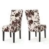 Christopher Knight Home Pertica Contemporary Velvet Dining Chairs, 2-Pcs Set, Milk Cow / Dark Brown -Home Table Chair Store 51dbuzuu7CL