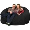 ULTIMATE SACK 6000 (6 Ft.) Bean Bag Chair: Giant Foam-Filled Furniture - Machine Washable Covers, Durable Inner Liner, 100% Virgin Foam. Comfy Bean Bag Chair. (Charcoal, Fur) 2 ULTIMATE SACK 6000 (6 Ft.) Bean Bag Chair: Giant Foam-Filled Furniture - Machine Washable Covers, Durable Inner Liner, 100% Virgin Foam. Comfy Bean Bag Chair. (Charcoal, Fur) -Home Table Chair Store 51dy9vQ0YRL