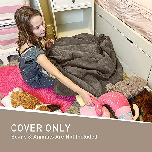 Nobildonna Bean Bag Chair Cover (No Filler) For Kids And Adults. Extra Large 300L Beanbag Stuffed Animal Storage Soft Premium Corduroy 4 Nobildonna Bean Bag Chair Cover (No Filler) For Kids And Adults. Extra Large 300L Beanbag Stuffed Animal Storage Soft Premium Corduroy - Image 2