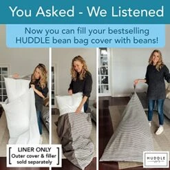 Huddle Supply Co Bean Bag Liner Designer Stuffie Seat Bean Bag Cover 16 Huddle Supply Co Bean Bag Liner Designer Stuffie Seat Bean Bag Cover -Home Table Chair Store 51kWBKAknDL