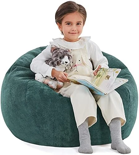 Nobildonna Bean Bag Chair Cover (No Filler) For Kids And Adults. Extra Large 300L Beanbag Stuffed Animal Storage Soft Premium Corduroy 10 Nobildonna Bean Bag Chair Cover (No Filler) For Kids And Adults. Extra Large 300L Beanbag Stuffed Animal Storage Soft Premium Corduroy - Image 8